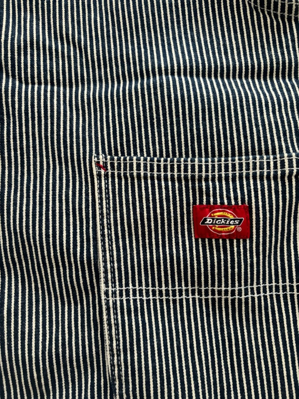 Dickies Women's Navy & White Striped Overalls - Picture 4 of 4